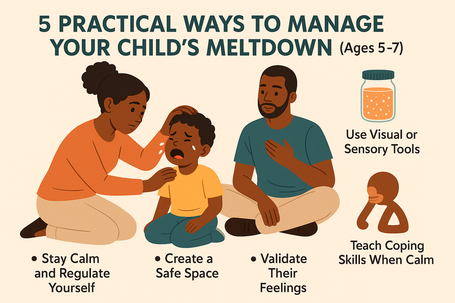 5 Practical Ways Parents Can Manage Their Child’s Meltdowns (Ages 5–7)