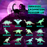 Glow in the Dark Dino Eggs Dig Kit For Kids