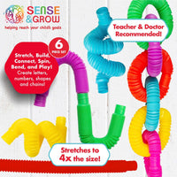 Creative Kids Sense & Grow 6-Pack Sensory Pop Tubes